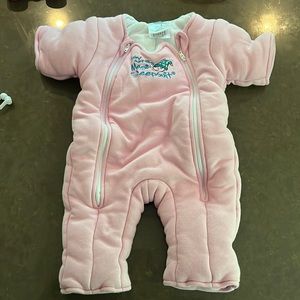 Pink Baby Sleepsuit